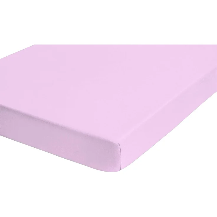 Biberna Jersey-Spannbetttuch, 100 % Baumwolle, Flieder, 1x 140x200 cm - 160x200 cm – Bild 4