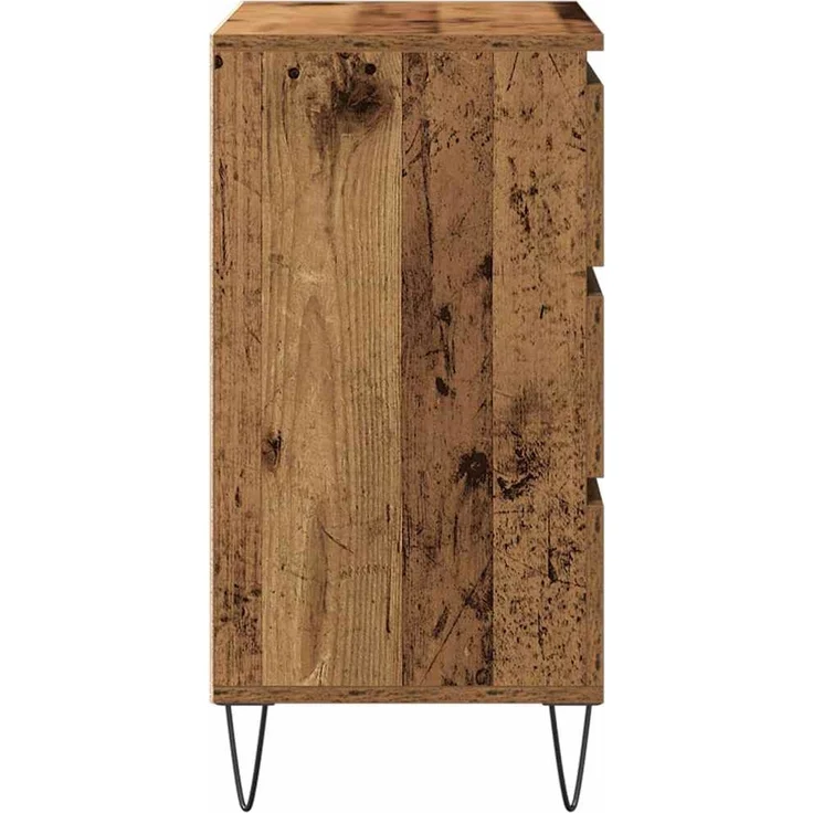 vidaXL Sideboard mit Schubladen Altholz 60 x 35 x 70 cm Holzwerkstoff 863495 – Bild 6