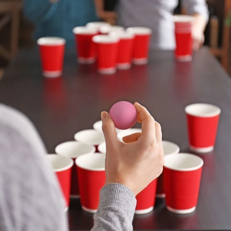 Pinke Beer Pong Bälle im 100er Set 10043480 – Bild 3