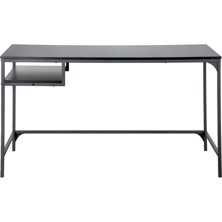Carryhome 'CÄSAR' Schreibtisch, MDF Melamin schwarz, 140 x 75 x 70 cm, inklusive Ablagefach – Bild 4