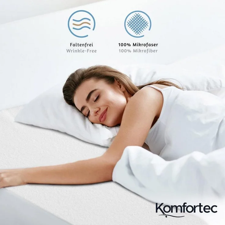 Matratzenschoner 90x200, 140x200, 160x200, oder 180x200 cm Komfortec – Bild 3
