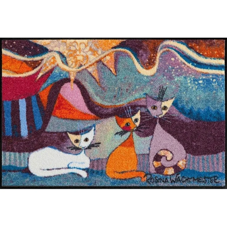 Salonloewe Fußmatte Fußmatte 50x75 Rosina Wachtmeister Le Onde, Eingangsmatte normal, Höhe: 500 mm – Bild 1