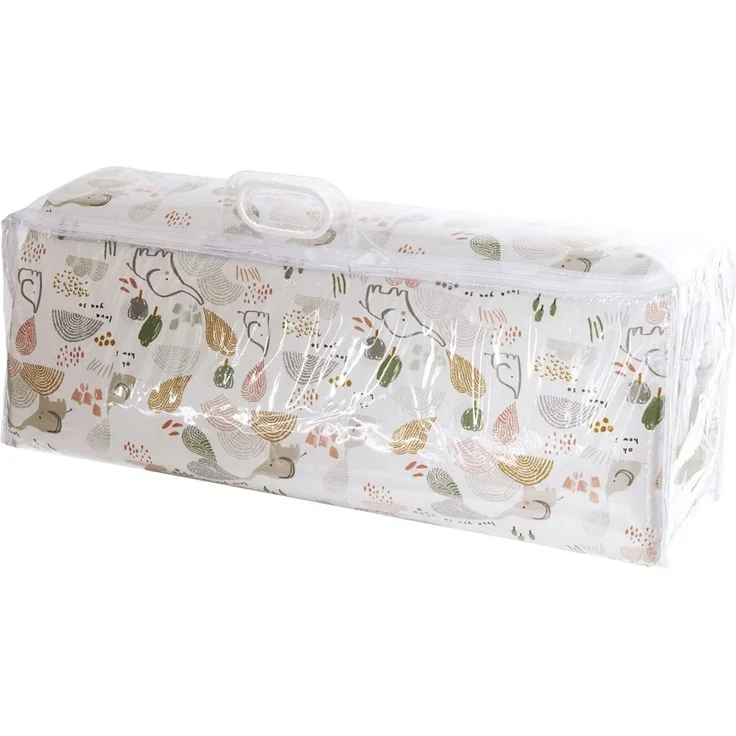 Tinéo - Reisematratze Babymatratze, inklusive Tragetasche - Abnehmbarer Bezug 60 cm x 120 cm x 4 cm, Savanna – Bild 5