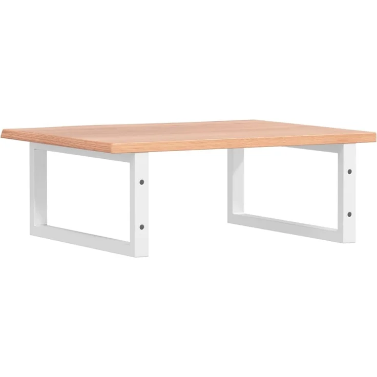 vidaXL Waschtischplatte mit Halterung Stahl und Massivholz Eiche 3302604 – Bild 6