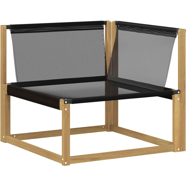 vidaXL Outdoor-Sofagarnitur 7 Stk. Weiß und Hellgrau Massivholz Akazie 3388881 – Bild 5