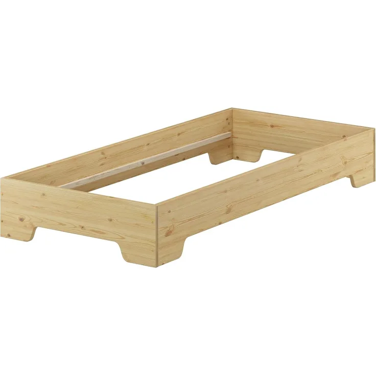 Kinderbett Gästebett 80x200 Massivholz-Bettgestell Kiefer 60.56-08oR