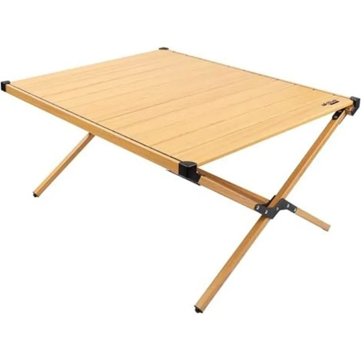 Aktive 63025 - Höhenverstellbarer Tisch für Glamping-Camping, Klappbarer Campingtisch, Maße 88,5 x 70,5 x 43 cm, Aluminium, tragbar, Tragbare Klapptische