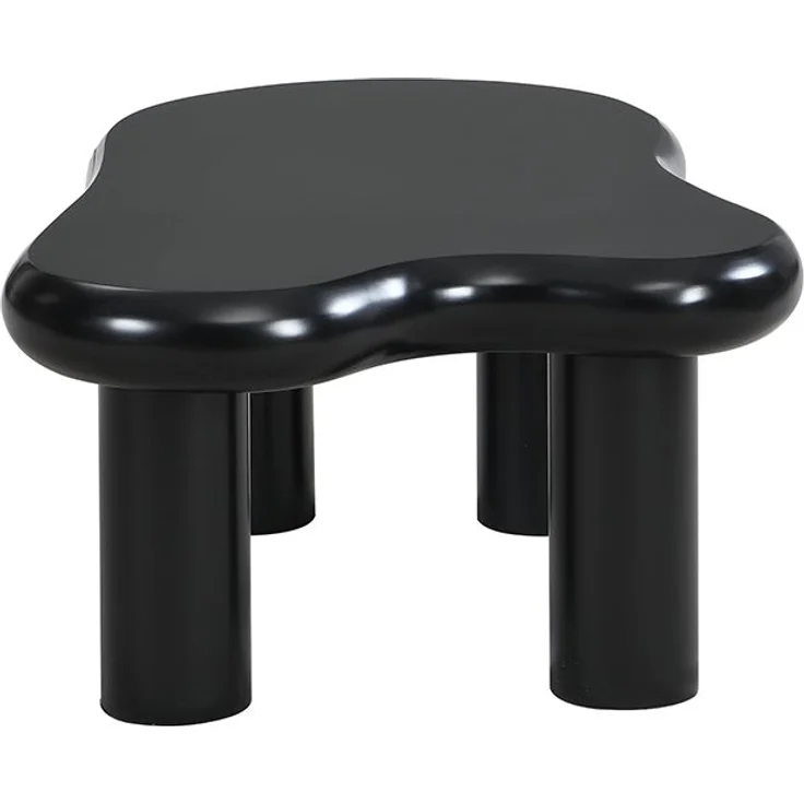 Couchtisch, MDF mit LED-Beleuchtung & Schublade, 98x65,5x40 cm, Schwarz – Bild 9