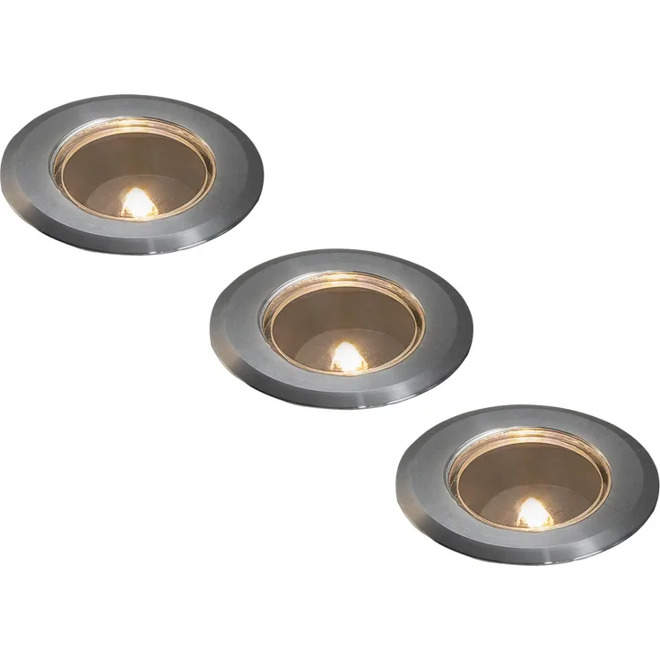 KONSTSMIDE No. 7482-000 Outdoor Mini LED G4 Boden Spot 3er-Erweiterungsset