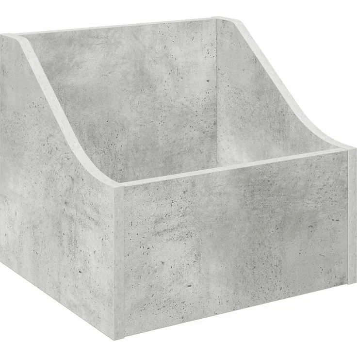 vidaXL LP Plattenbox 2 stk. Betongrau 37 x 33 x 32 cm Holzwerkstoff 8012769 – Bild 4