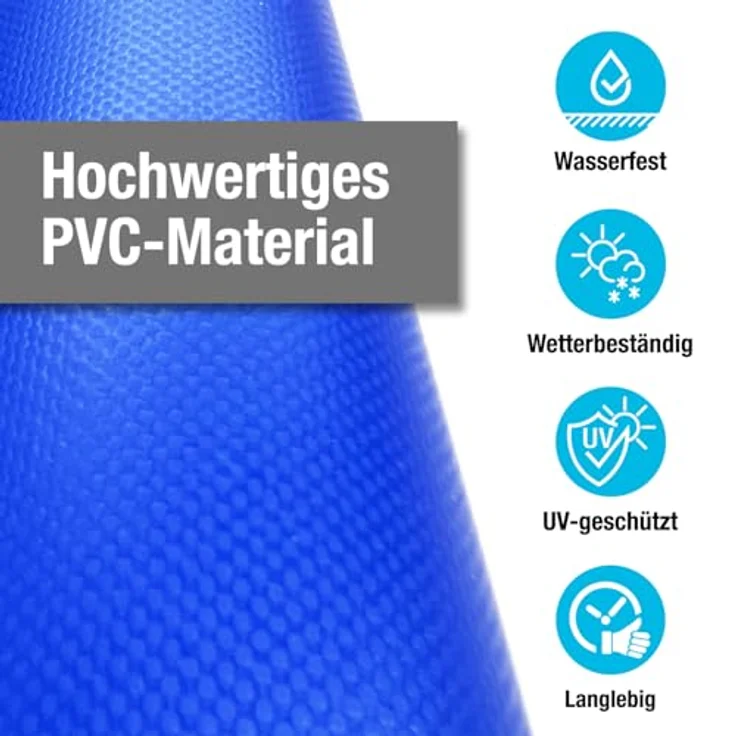 ANKO Planen Schutzplane Plane PVC 700g/m² LKW Plane mit Ösen Abdeckplane, Gewebeplane Schutzplane matt reißfest stabil – Bild 5
