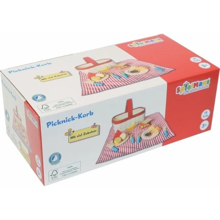 VEDES Großhandel GmbH - Ware SpielMaus Küche Picknick Korb, 18 Teile – Bild 2