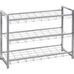 Schuhregal Schuhablage Regal für Schuhe Metall 3 Etagen Modell Jutta