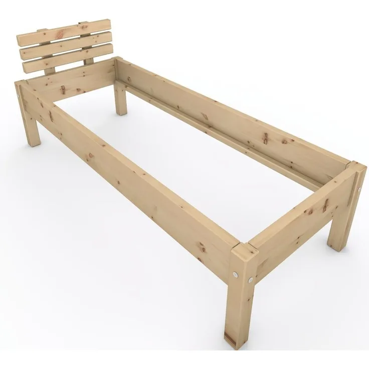 Zirbenbett "Zirben-Liesl" 70 x 190 cm Holzbett Massivholzbett Bett