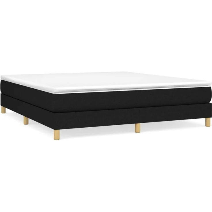 Boxspringbett Schwarz 160x200 cm Stoff [3120624] – Bild 7