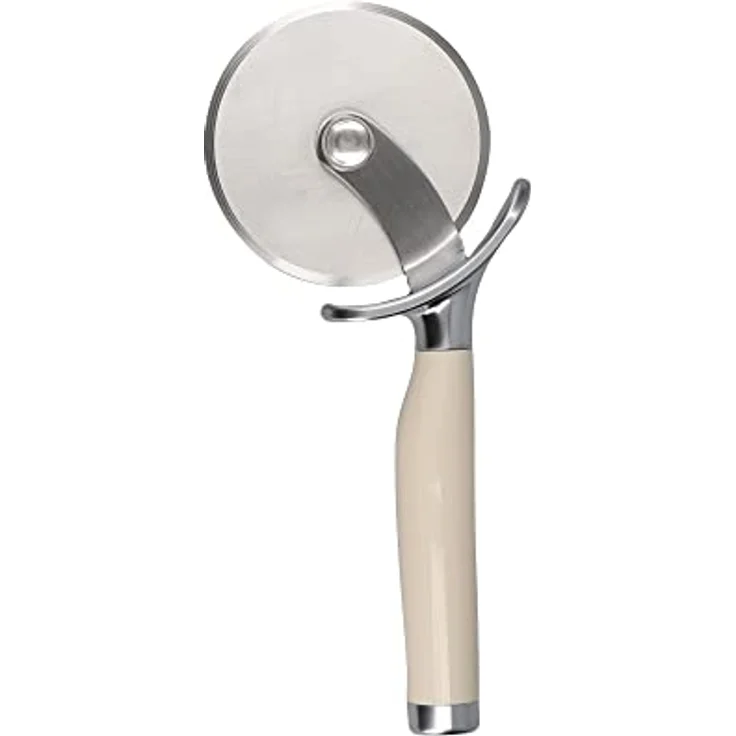 KitchenAid Pizza Schneider, Schneiderad aus Edelstahl für Pizza – Almond Creme – Bild 3