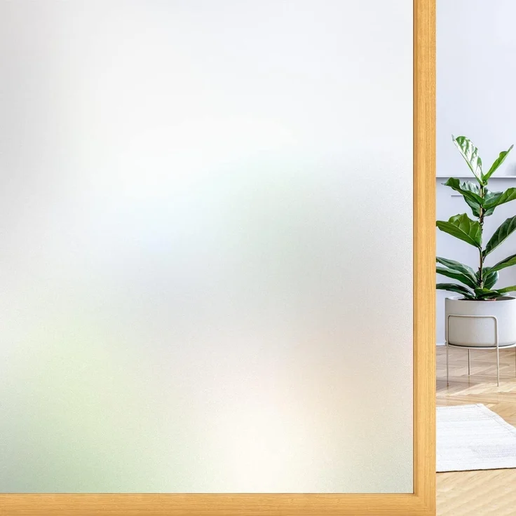 rabbitgoo Fensterfolie Blickdicht Milchglasfolie Klebefolie Matt 115x400cm