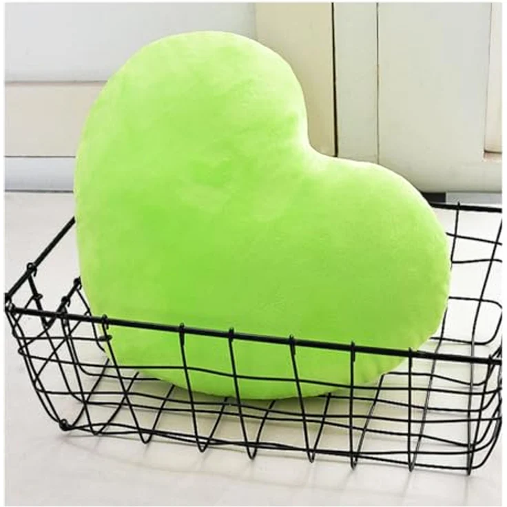 Herzkissen, Herz Kissen Kinderzimmer, Kuschelkissen Kinder Herzform Dekokissen Kopfkissen Kissen Zierkissen, Plüsch Kinderkissen für Kinderzimmer Sofa Dekoration (Rot,30 cm) – Bild 6