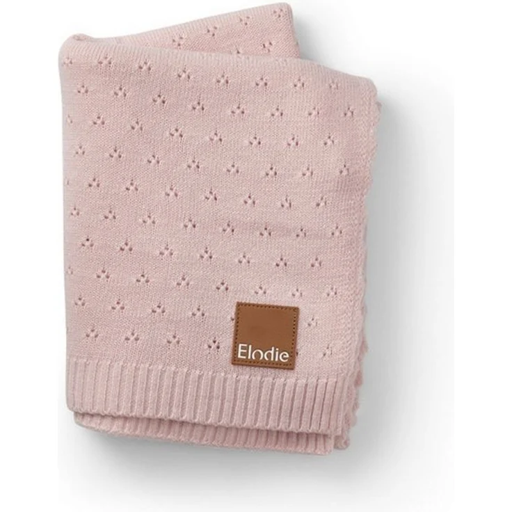 Babydecke Pointelle Decke - Misty Pink 80x80 cm -, Elodie – Bild 1