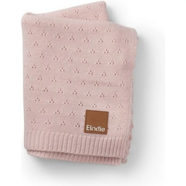 Babydecke Pointelle Decke - Misty Pink 80x80 cm -, Elodie