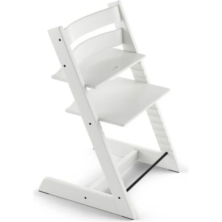 Stokke 'Tripp Trapp' Hochstuhl, white, höhenverstellbar, Buche massiv, bis 110 kg – Bild 4