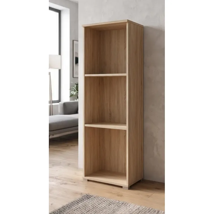 Sleepyshop24 Standregal Sonoma Eiche 30 cm breit | "Pola" Regal 110 cm hoch | Schmaler Mehrzweckschrank | Platzsparendes Nischenregal – Bild 2