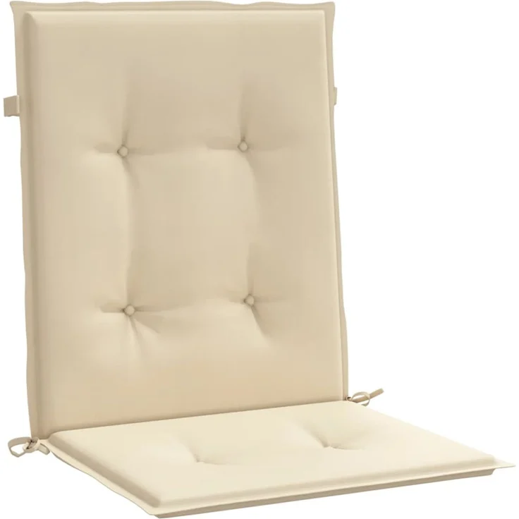 vidaXL Gartenstuhlauflagen für Niedriglehner 2 Stk. Beige 100x50x3 cm 47564 – Bild 5