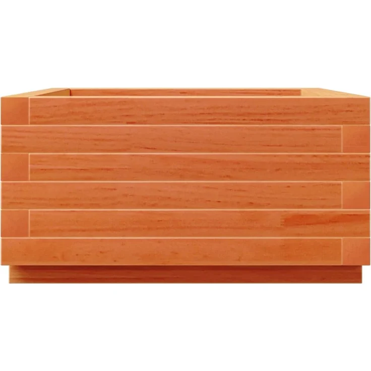 vidaXL Pflanzkübel Wachsbraun 50x50x26,5 cm Massivholz Kiefer 847295 – Bild 5