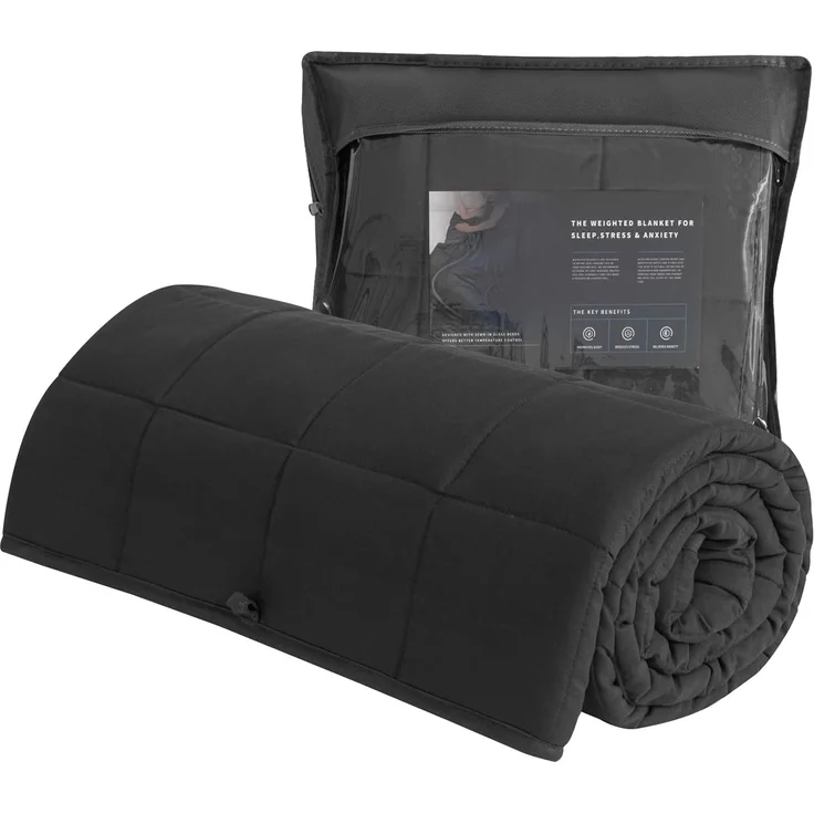 Good Nite Gewichtsdecke 125x150 cm 4kg Entspannungsdecke Erwachsene Zur Verbesserung des Schlaf Weighted Blanket Graue – Bild 1
