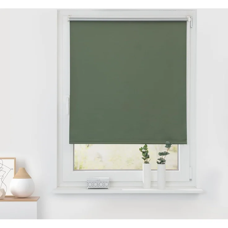 Lichtblick Thermo-Rollo Vancouver Salbei Verdunkelnd & Thermofunktion; Klemm- und schraubbar; Energiesparend, 150x40 cm (LxB) – Bild 2