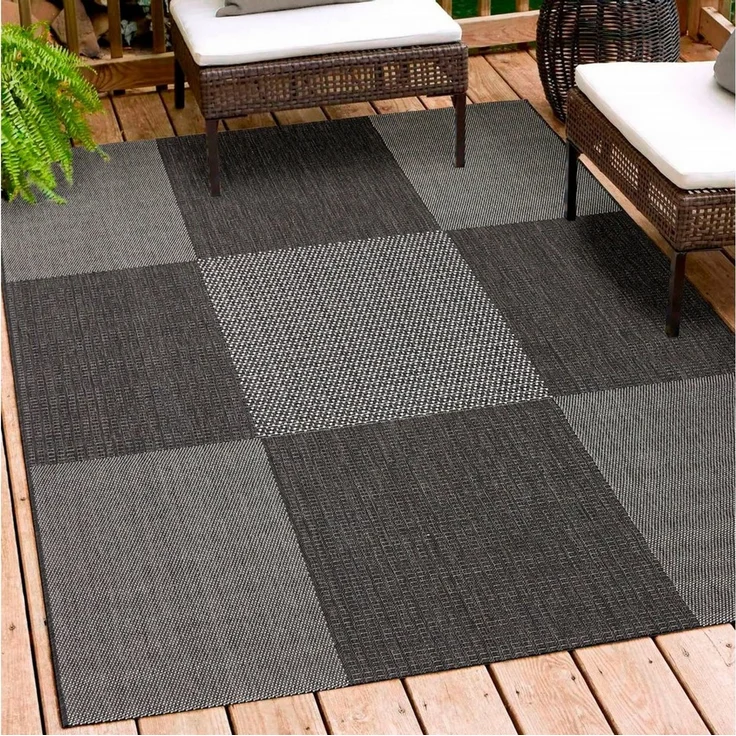 Andiamo Outdoorteppich Arizona anthrazit, 200 x 290 cm – Bild 1