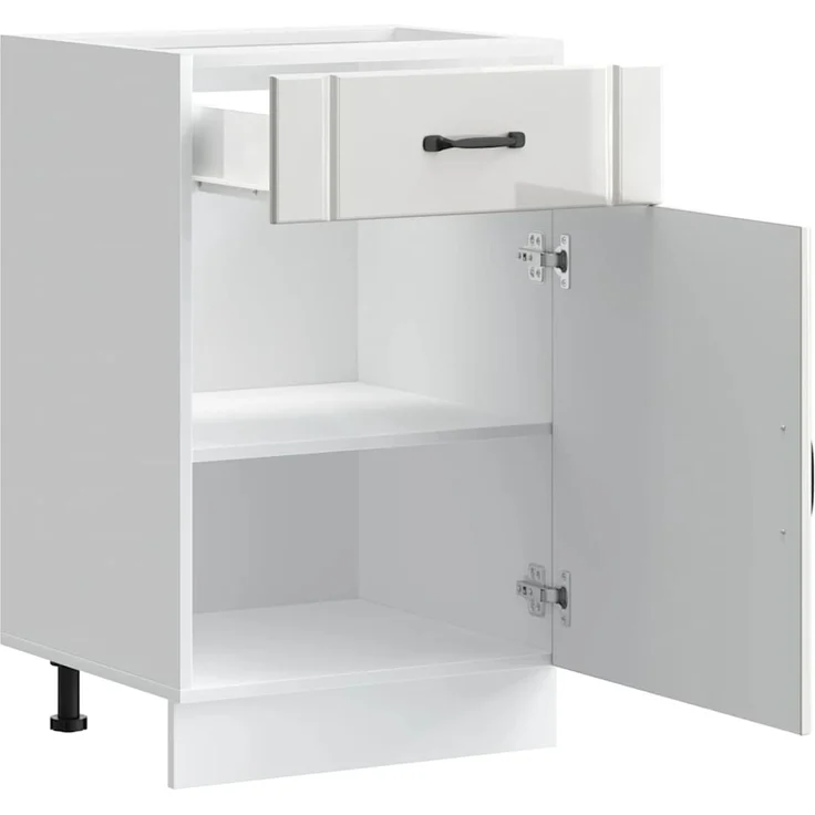 vidaXL Küchen-Unterschrank Lucca Hochglanz-Weiß Holzwerkstoff 853719 – Bild 5