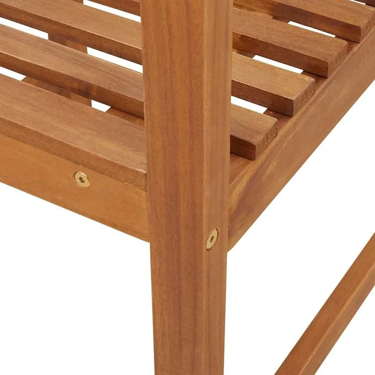 vidaXL Gartenstuhl Braun 50 x 50 x 91cm Massivholz Akazie 4107157 – Bild 7