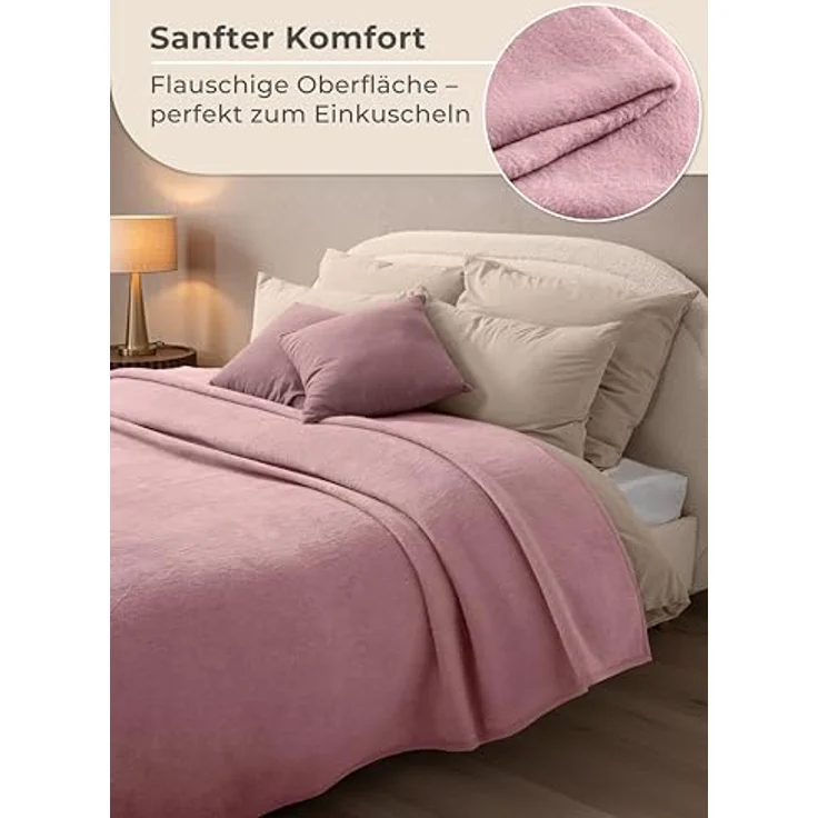 Wohndecke Wohndecke aus Baumwolle - Kuscheldecke, Baumwolldecke -, Laynenburg, Decke als Sofa-decke, Couchdecke, Wolldecke aus Baumwollmix – Bild 5