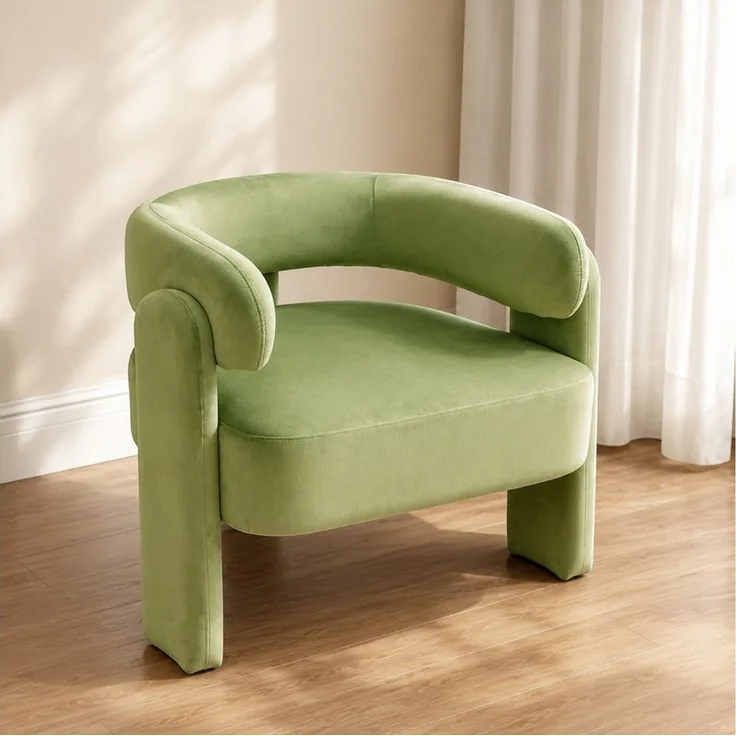 HomeMiYN Sessel Moderner sessel für Wohnzimmer und Schlafzimmer – Eleganter Samtsessel (1-St), Eleganter Ohrensessel für Wohnzimmer, Schlafzimmer bis 120 kg