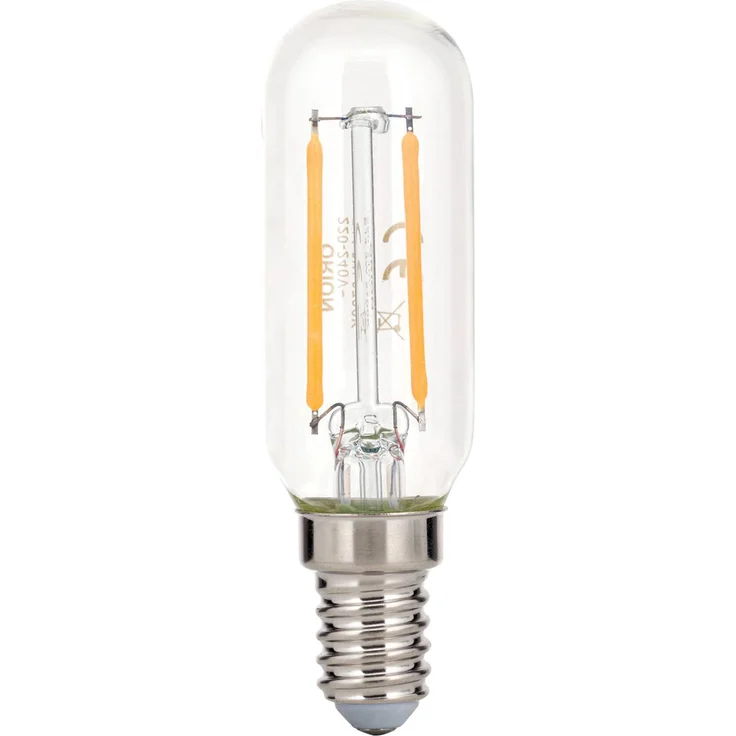 Orion LED-Lampe E14 3W T25 Filament klar, 2.700K, nicht dimmbar