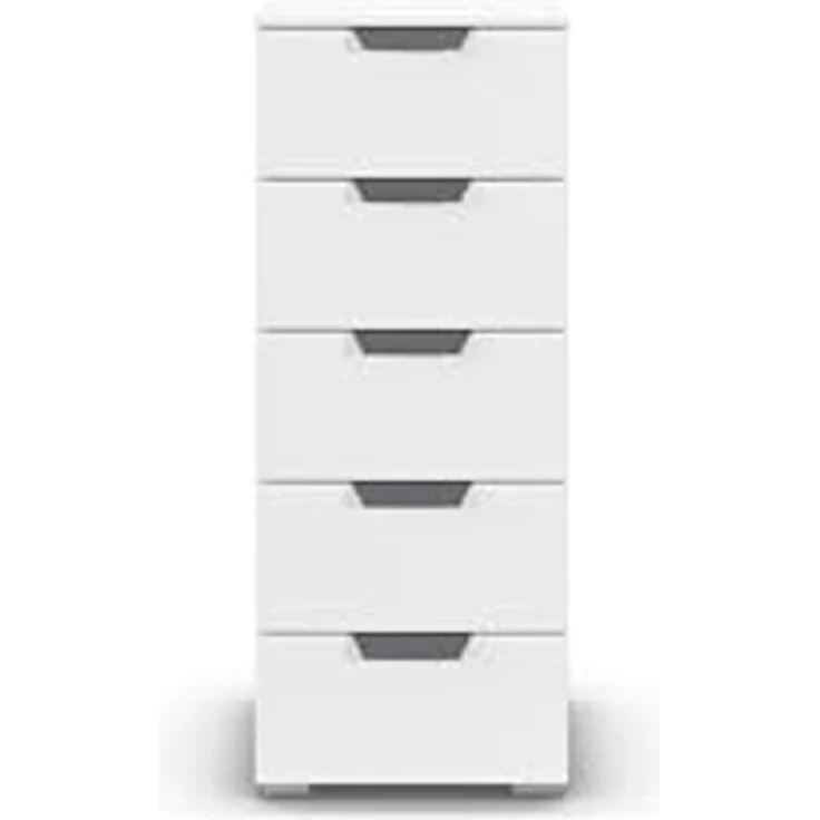 rauch Aditio Box, Kommode, 5 Schubladen, mit Softclose-Funktion, Farbe Weiß, BxHxT 40x100x42cm – Bild 4