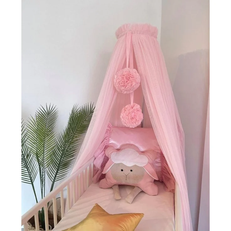 Baby Fancyroom Betthimmel Betthimmel aus 12 Meter Tüll aus 1. Klasse für Kinderbett Gitterbett, Himmel für Babybett Kinderbett – Bild 1
