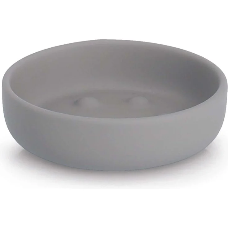 6-teiliges Badaccessoire-Set - Keramik, Grau – Bild 6