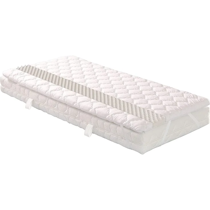 Badenia Bettcomfort Matratzenauflage Senso mit Noppenstruktur, ca. 100x200 cm, weiß