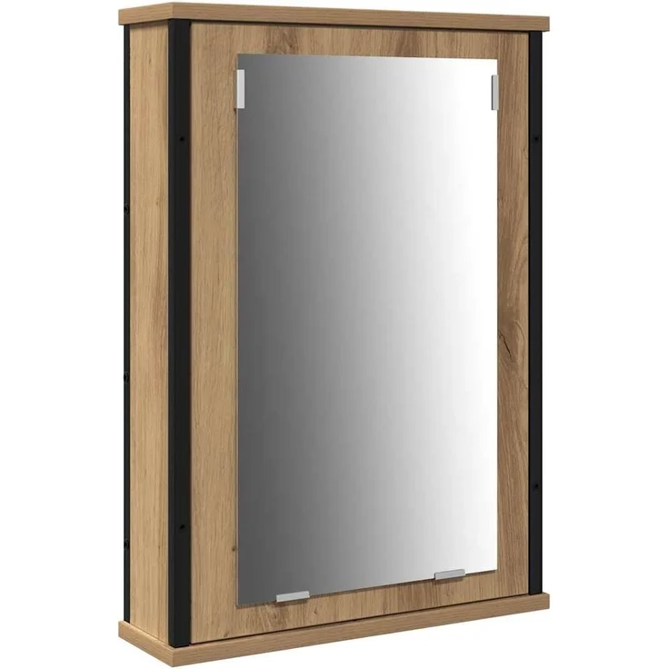 vidaXL Badezimmer Waschbeckenmöbel mit Regal 3 pcs Braun Holzwerkstoff 3334392 – Bild 4