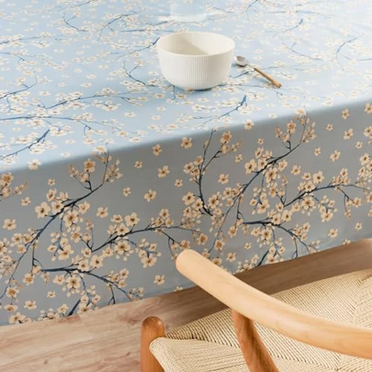 Belum 0120-327 Tischdecke, schmutzabweisend, Größe 200 x 155 cm, extraweich, Mehrfarbig, Stoff aus 100% Bio-Baumwolle, Modell 0120-327 – Bild 4