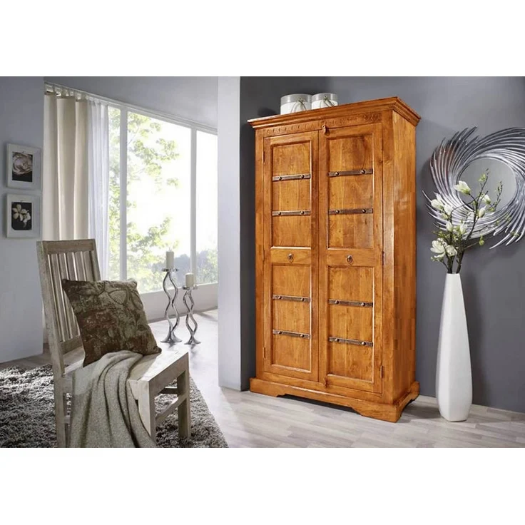 Schrank Akazie 97x50x176 honig lackiert OXFORD #0401 – Bild 1