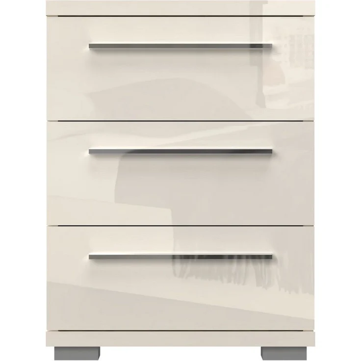 OTTO home Nachtkommode Piano, Nachttisch aus FSC-zertifiziertem Holzwerkstoff, Made in Europe (45/40/43 oder 61cm (B/T/H), ideal passend zum Boxspringbett), UV lackiert, hochglänzend, Soft-Close Funktion, 2 oder 3 Schubladen – Bild 2