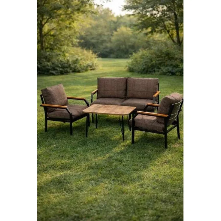Skye Decor 'Duru - Mink' Garten-Lounge-Set, Nerz, 120 x 70 x 61 cm