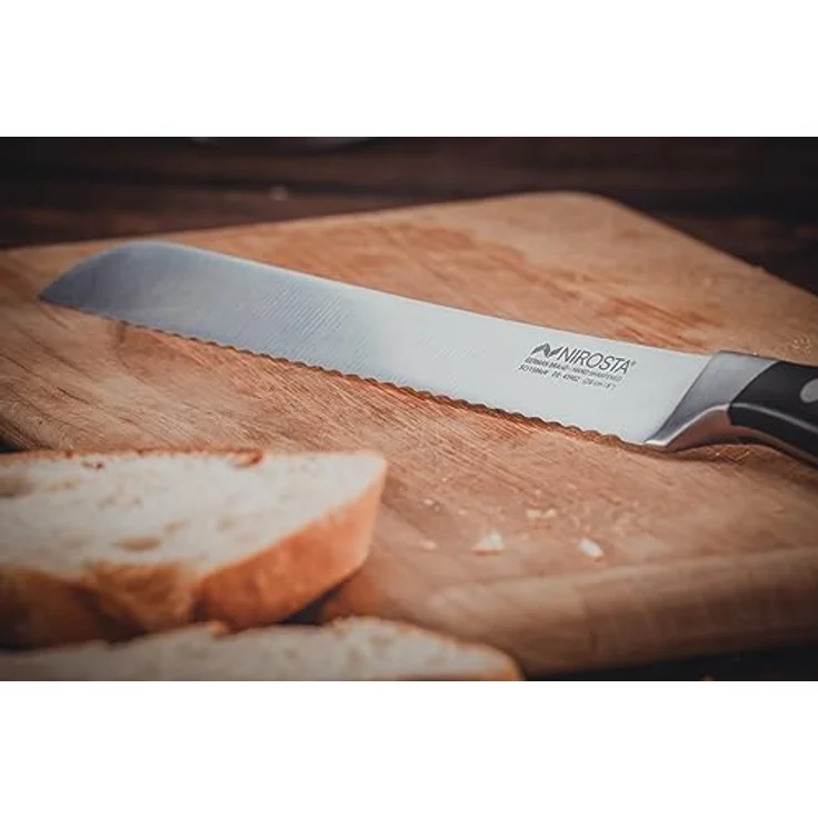 KNIVES 43902 TRINITY Brotmesser 34 cm mit genietetem Griff / Nirosta / CCrMoV – Bild 4