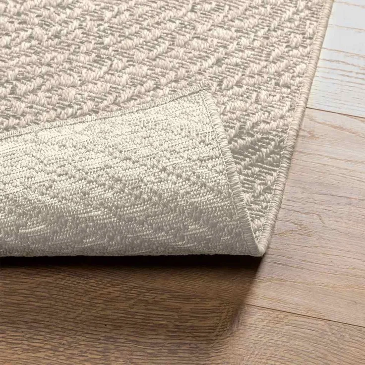 vidaXL Teppich ZIZUR Creme 200x290 cm Jute-Optik Indoor und Outdoor 4010381 – Bild 7