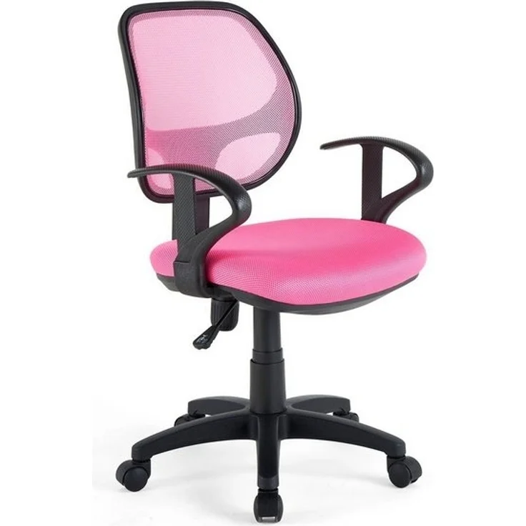 IDIMEX Drehstuhl COOL, Schreibtischstuhl Kinder ergonomisch höhenverstellbar Drehstuhl pink – Bild 4