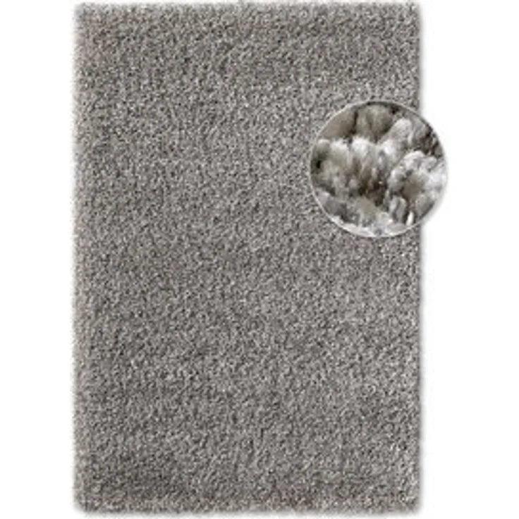 TaraCarpet Langflor-Teppich Ragolle Twilight, rechteckig, Höhe: 60 mm, Shaggy Hochflorteppich grau Wohnzimmer Schlafzimmer 065x130 – Bild 6