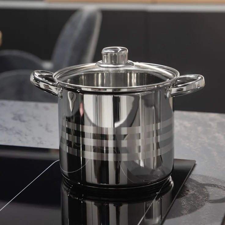 KADAX Stahltopf mit Deckel, Induktion, 30 cm, 16 L – Bild 2